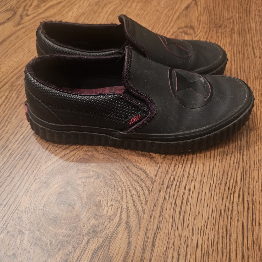 MARVEL Vans Slip-On Boys Black Sneakers